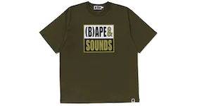 BAPE Sounds Logo Tee Olivedrab