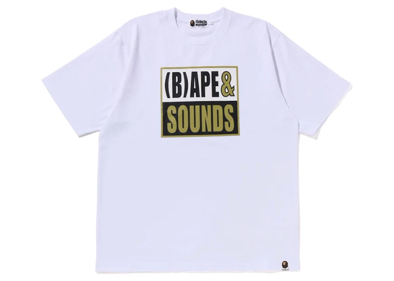 BAPE Sounds Logo Tee White Men's - FW23 - US