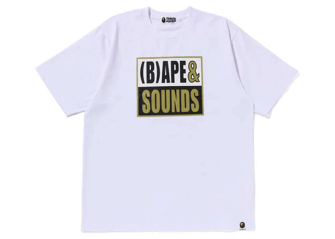 Pre-owned Bape Sounds Logo Tee White