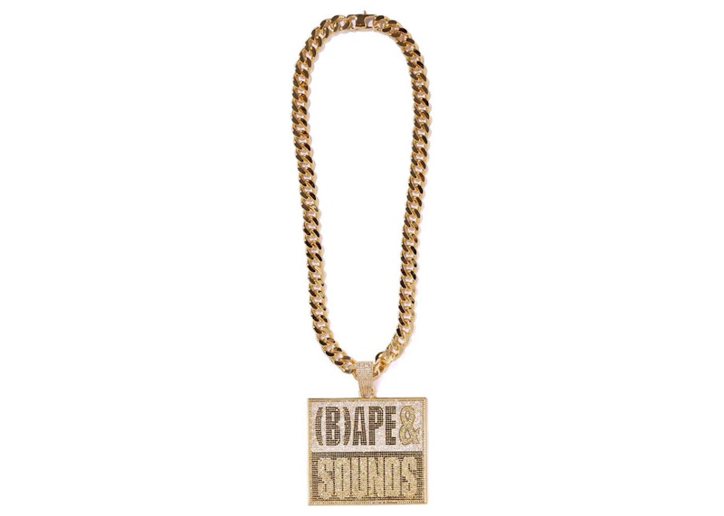 Bape on sale iced necklace