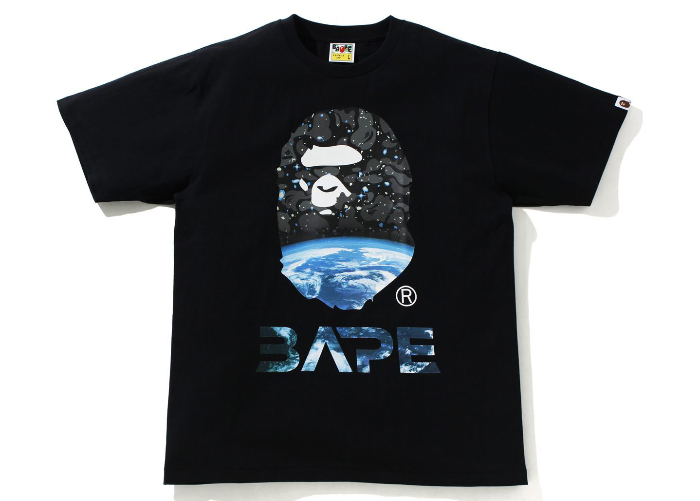 限定SALE新品SPACE CAMO MILO ON BIG APE TEE Tシャツ/カットソー(半袖/袖なし)
