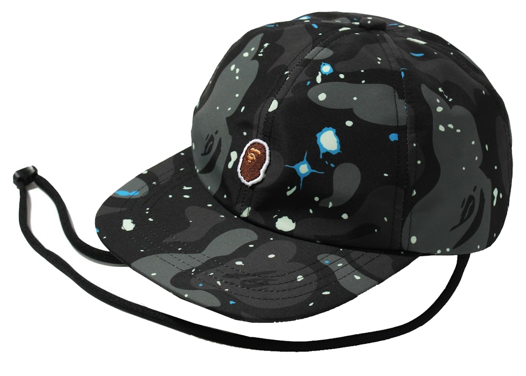 Pre-owned Bape Space Camo Cap (ss21) Black