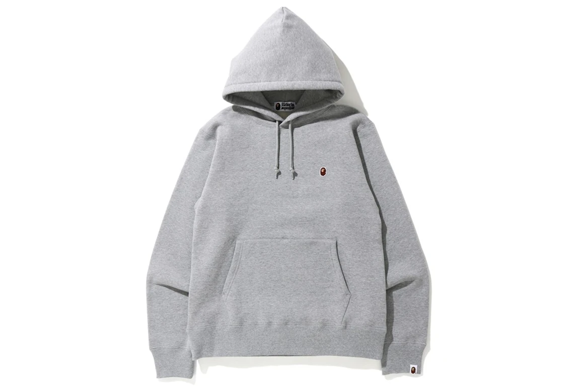 BAPE Space Camo College Pullover Hoodie Grey