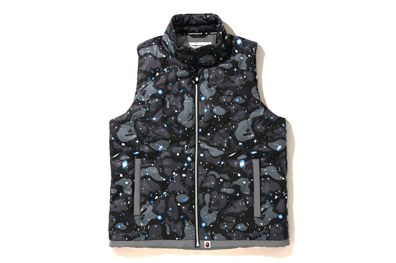 BAPE Space Camo Down Vest Black Men's - SS20 - US