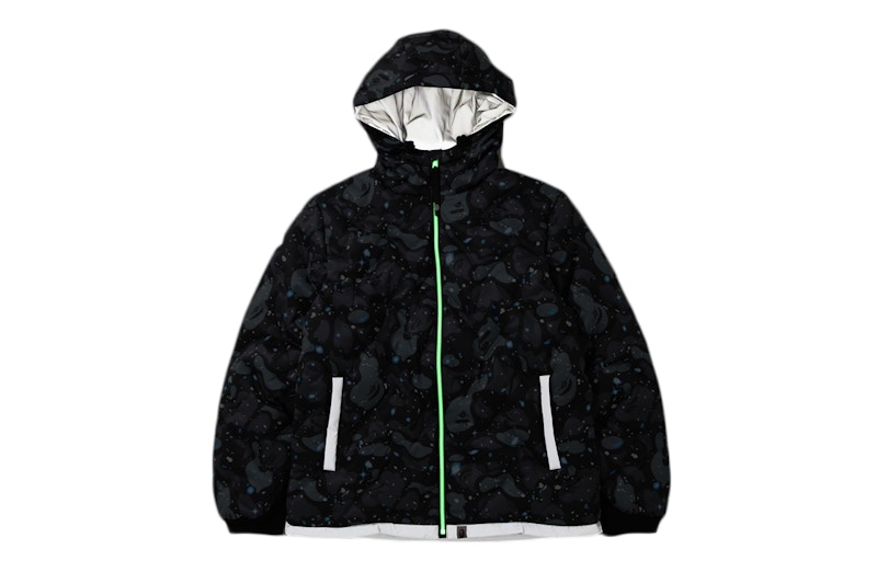 BAPE Space Camo Hoodie Down Jacket Black Men's - SS20 - GB