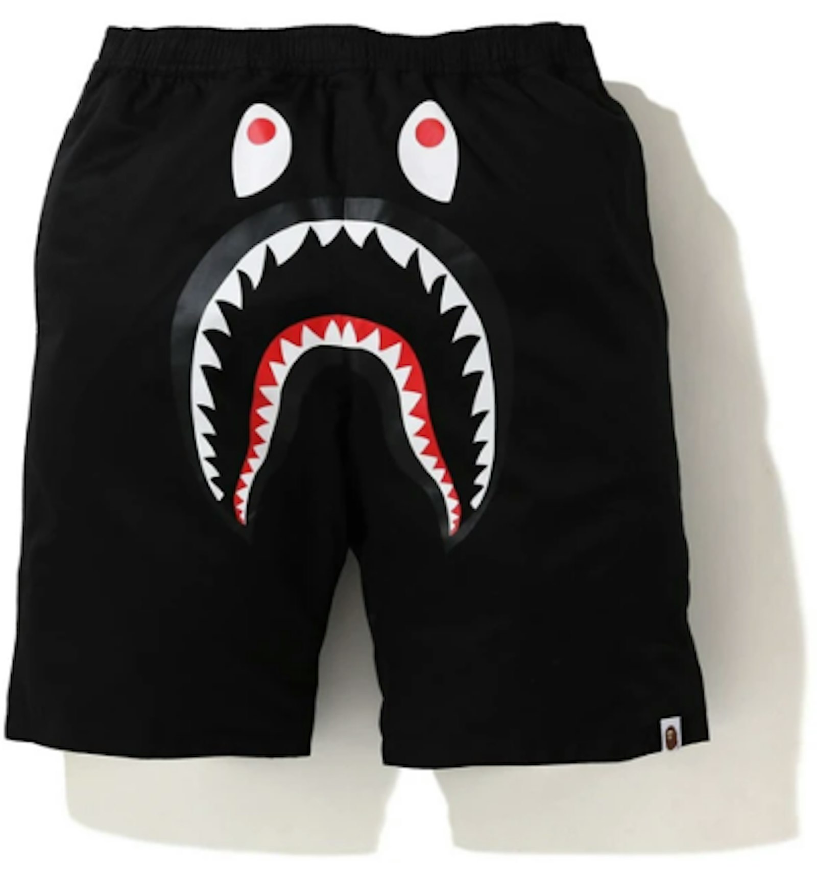 BAPE Space Camo Shark Reversible Shorts Black