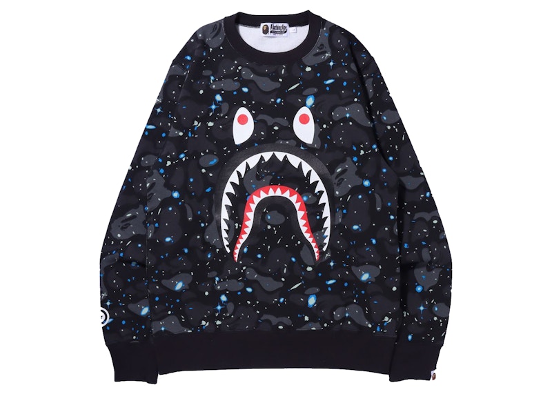 BAPE Space Camo Shark Crewneck White Men's - FW21 - US