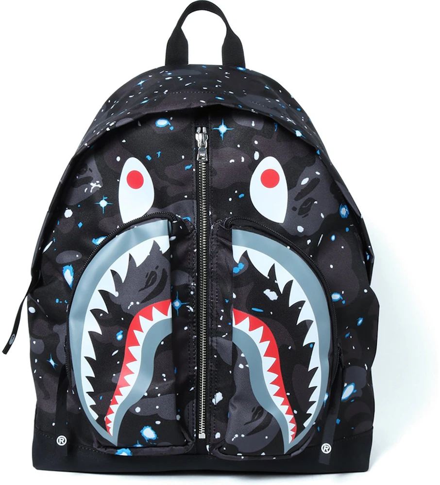 BAPE Layered Line Camo Shark Day Backpack
