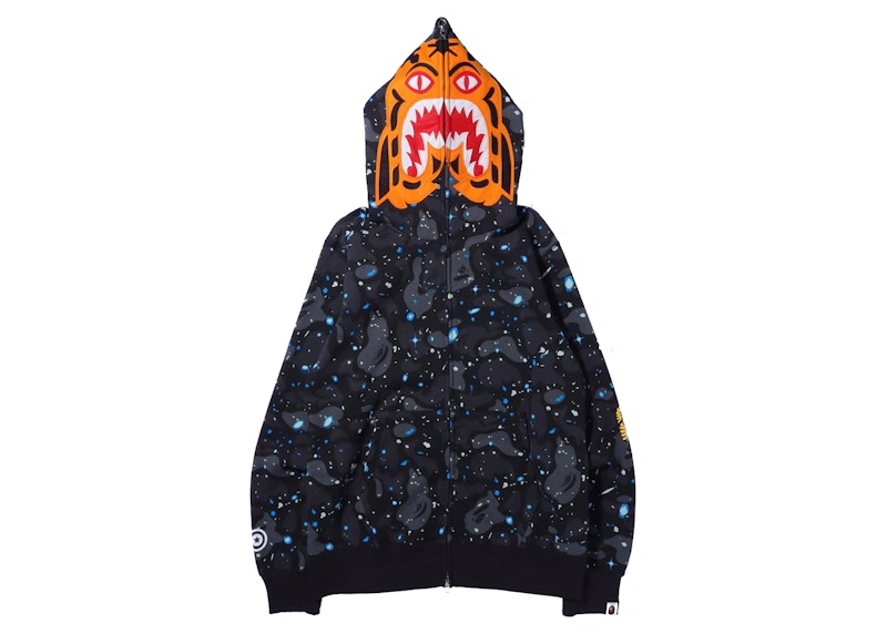 Purple and best sale orange bape hoodie