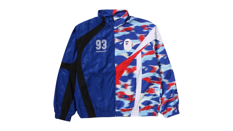 BAPE Split Stand Collar Track Jacket Blue