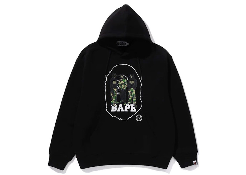 BAPE Sport Graphic Pullover Hoodie Black Men's - FW23 - US