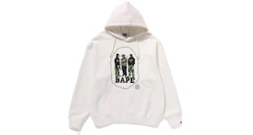 BAPE Sport Graphic Pullover Hoodie Ivory
