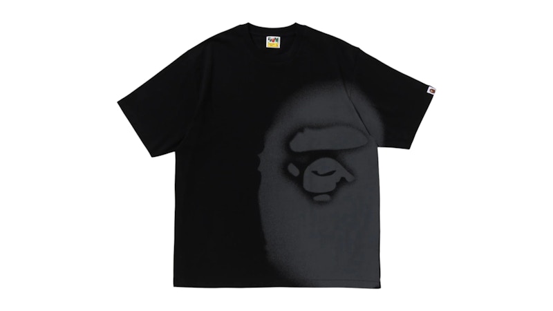BAPE Spray Print Ape Head Relaxed Fit I Tee Black Men's