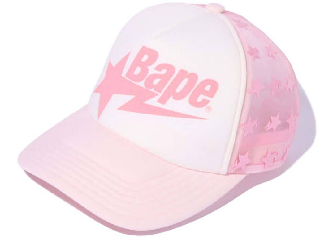 Pre-owned Bape Sta Allover Mesh Cap Pink