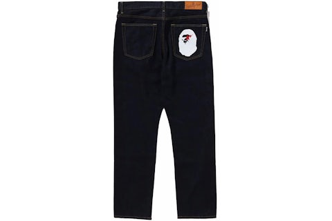 Ape Head Bape Jeans Men BAPE Sta Ape Head Regular Fit Denim Pants