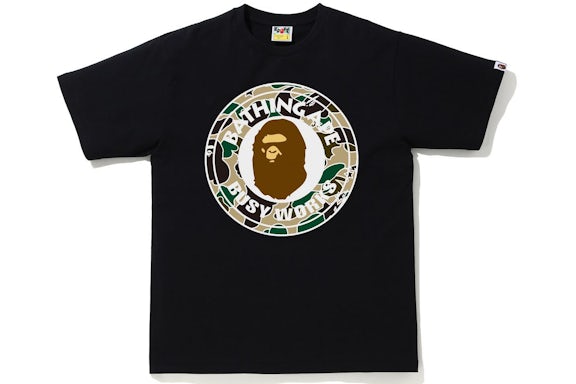 BAPE Sta Camuflaje Busy Works Camiseta Negro/Amarillo