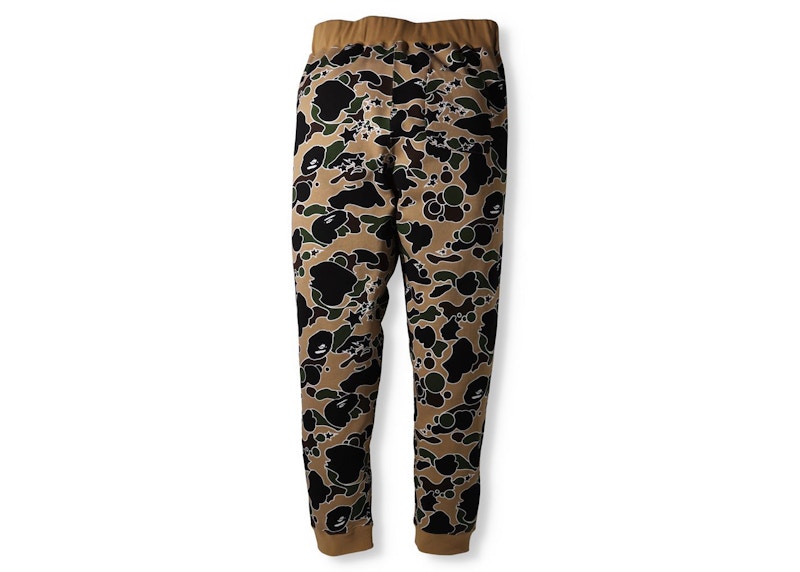 BAPE Sta Camo Sweatpants Yellow Men's - FW21 - US