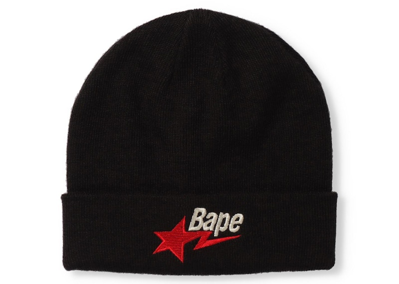 BAPE Twin Sta Knit Cap Black Men's - SS23 - US