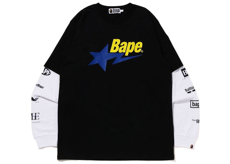 BAPE Sta Layerd L/S Tee Black Men's - FW22 - US