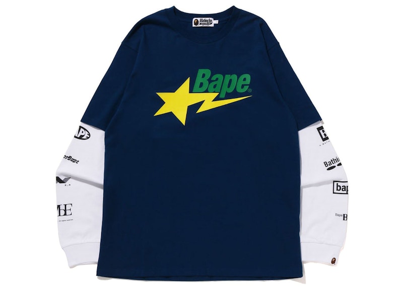BAPE Sta Layerd L/S Blu navy