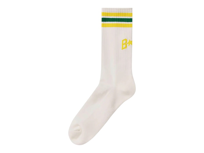 BAPE Sta Line Socks Yellow