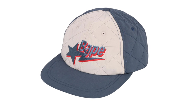 帽子 BAPE STA LOGO QUILTING CAP BAPE Sta Logo Quilting Cap Navy Men's - FW25 - US