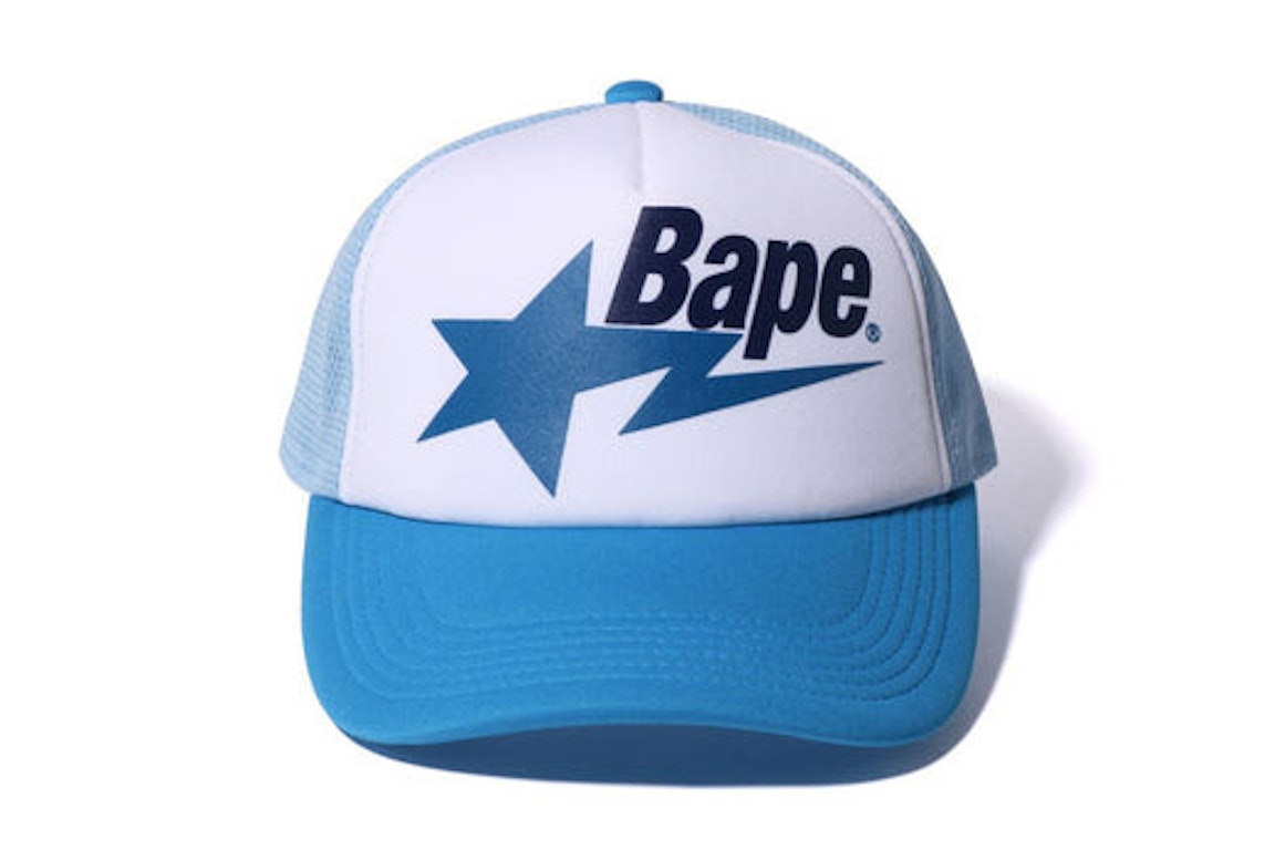 Pre-owned Bape Sta Mesh Cap Blue