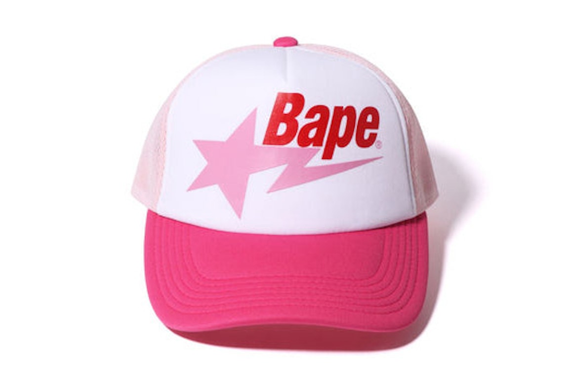 Pre-owned Bape Sta Mesh Cap Pink