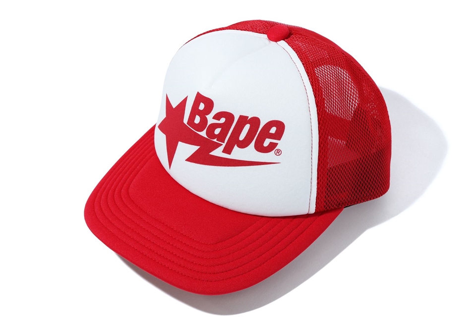 BAPE Sta Mesh Cap Red