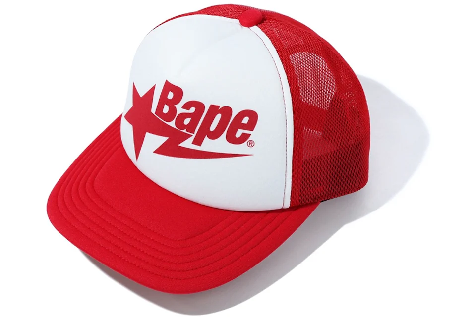 BAPE Sta Mesh Cap Red