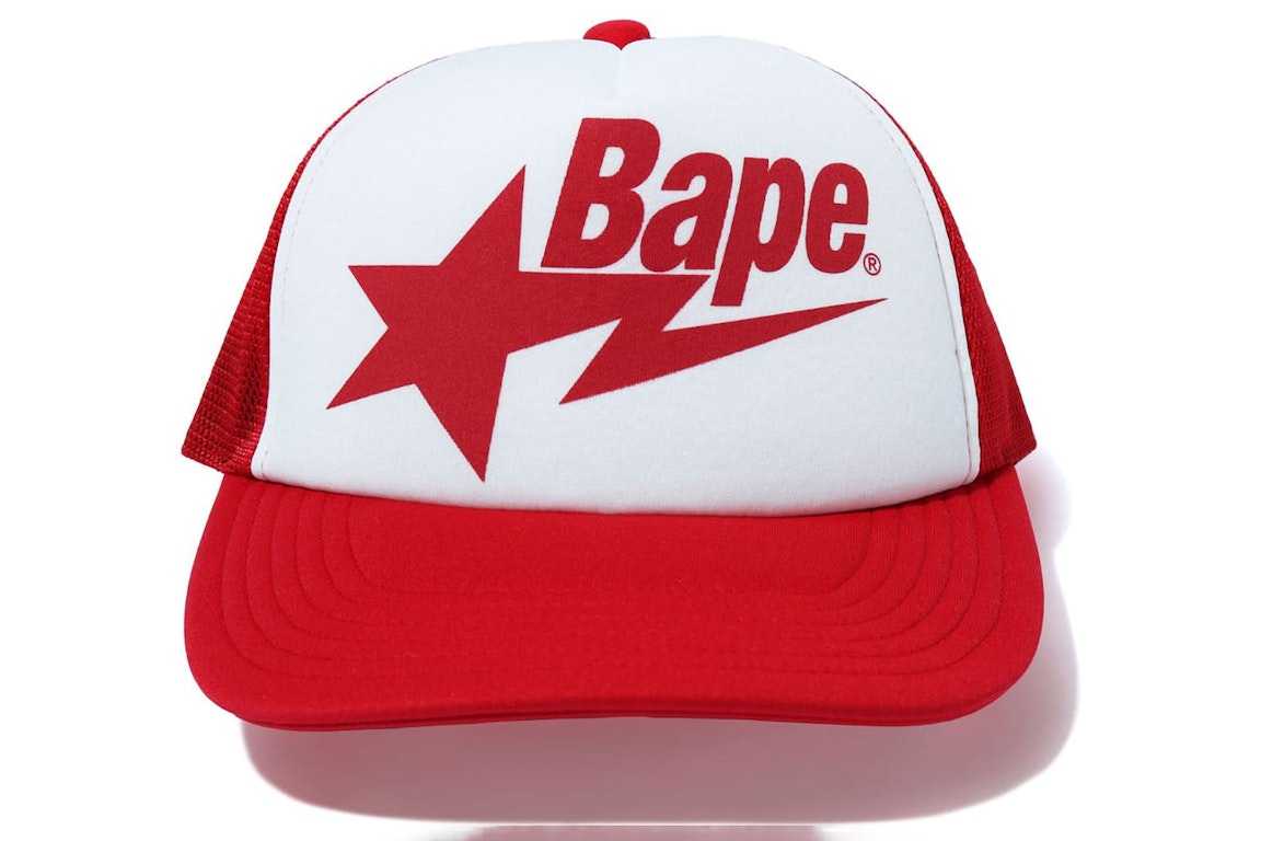 Pre-owned Bape Sta Mesh Cap (ss23) Red