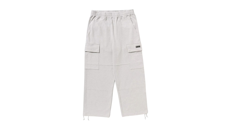 BAPE Sta One Point Relaxed Fit Cargo Sweatpants Gray