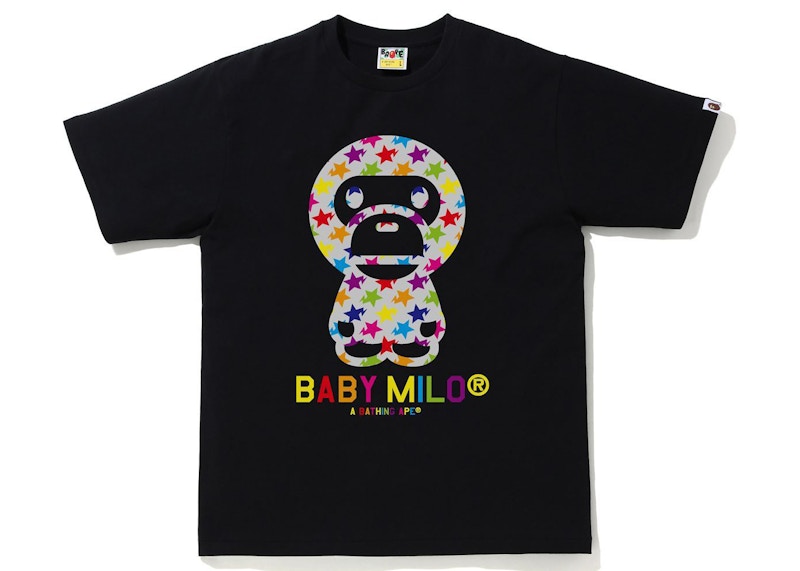 BAPE Sta Pattern Baby Milo Tee Black Men's - FW21 - US