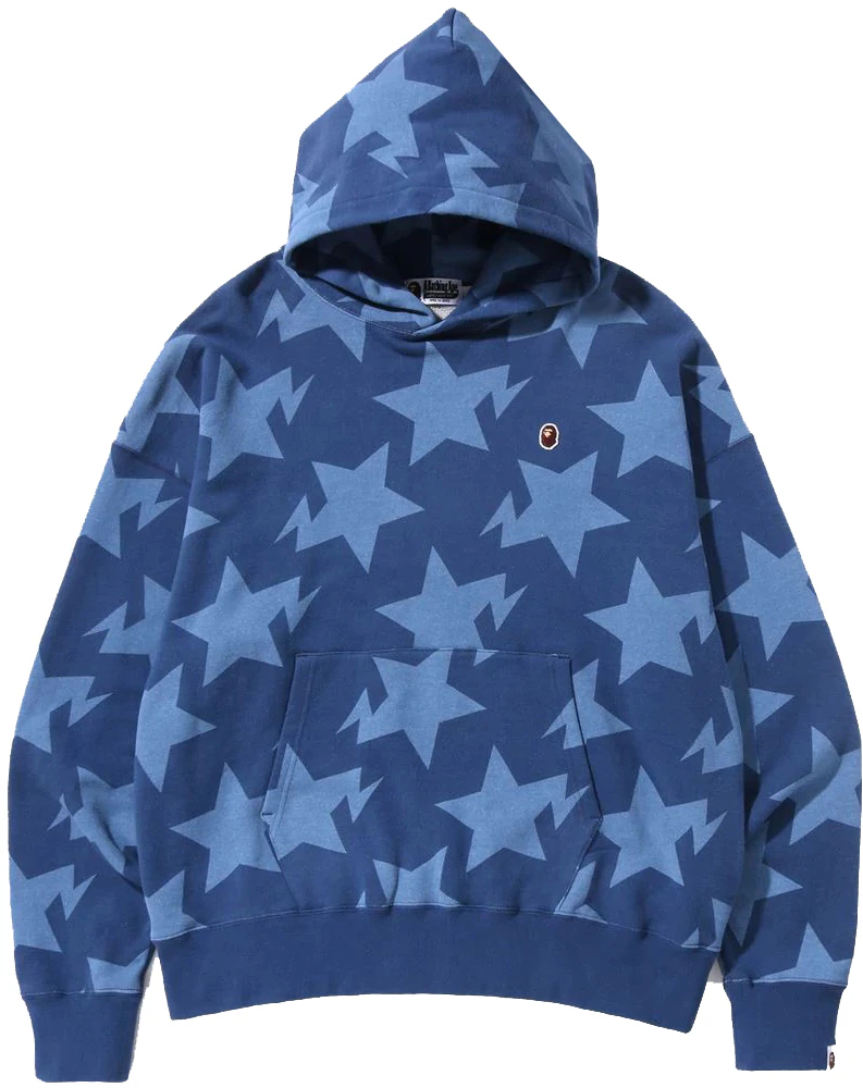 rare minimal blue bape pullover hoodie. A child’s M