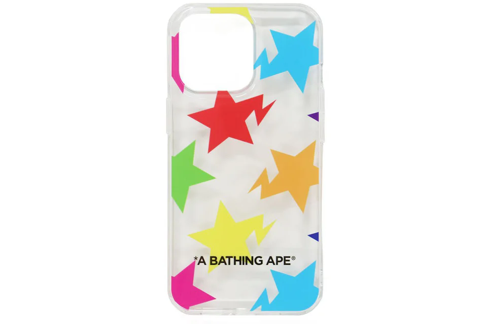 BAPE Sta Pattern iPhone 13 Pro Case Clear