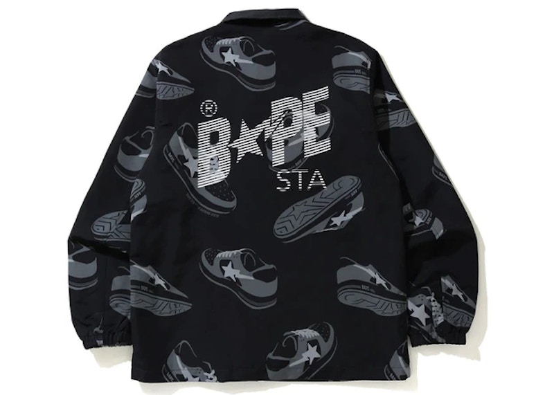 BAPE Sta Random Coach Jacket Black Men's - SS21 - US