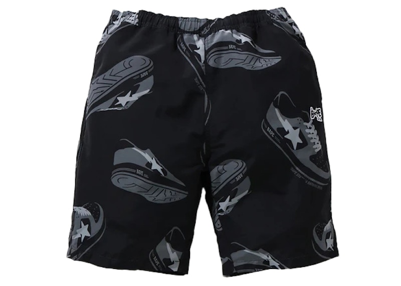 BAPE Sta Random Track Shorts Black - SS21 Men's - US