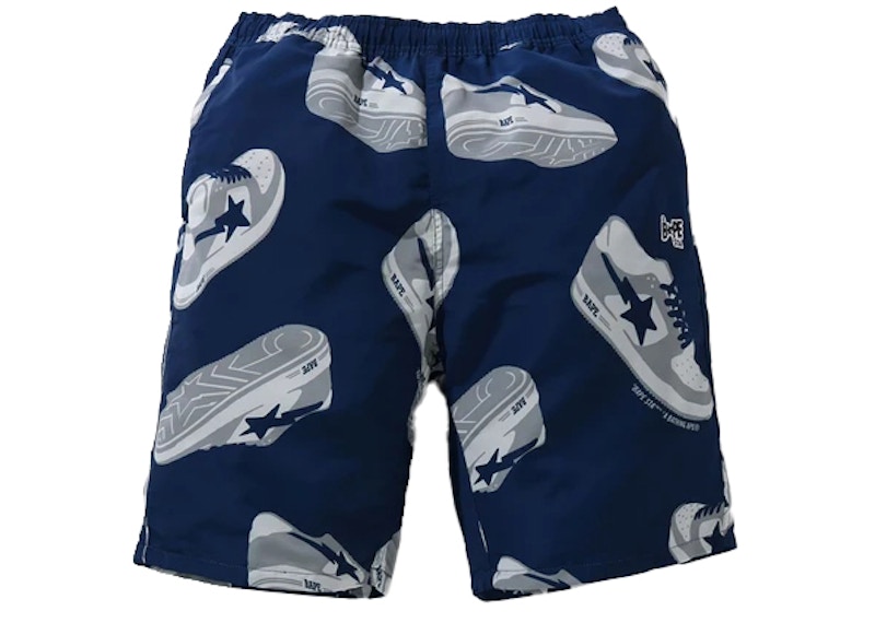 BAPE Sta Random Track Shorts Navy - SS21 Men's - US