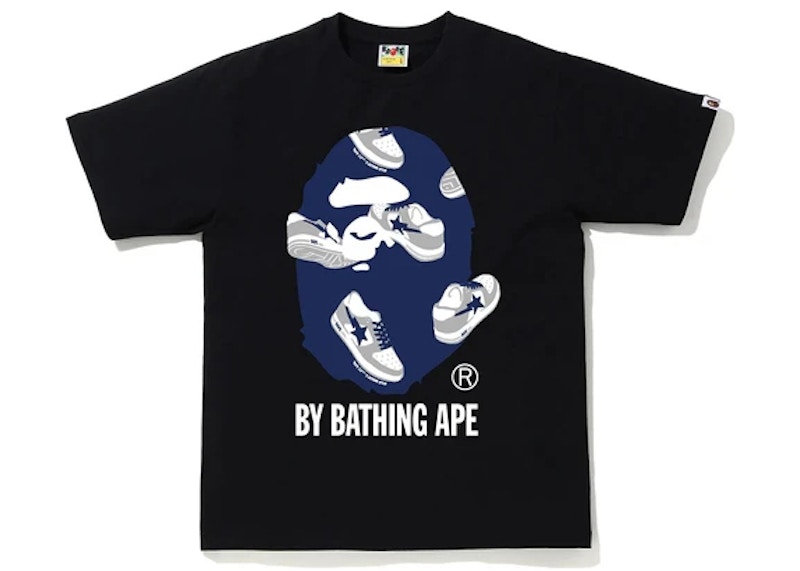 BAPE Sta Random by Bathing Ape Tee Black/Navy