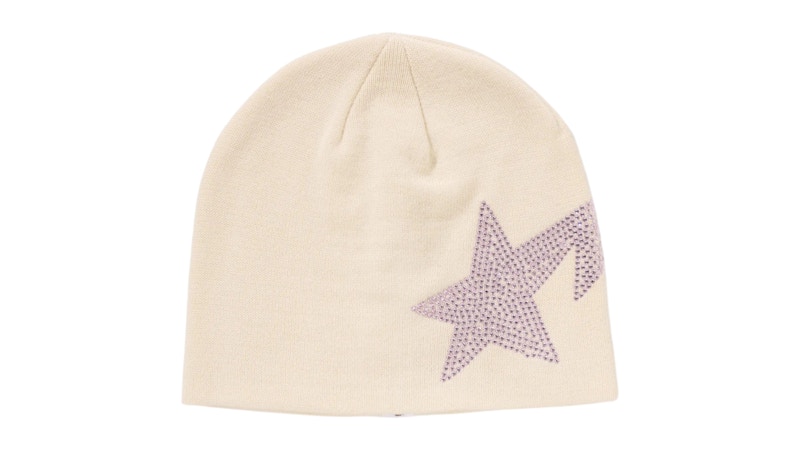帽子 BAPE STA RHINESTONE BEANIE BAPE Sta Rhinestone Beanie Ivory Men's - SS26 - US