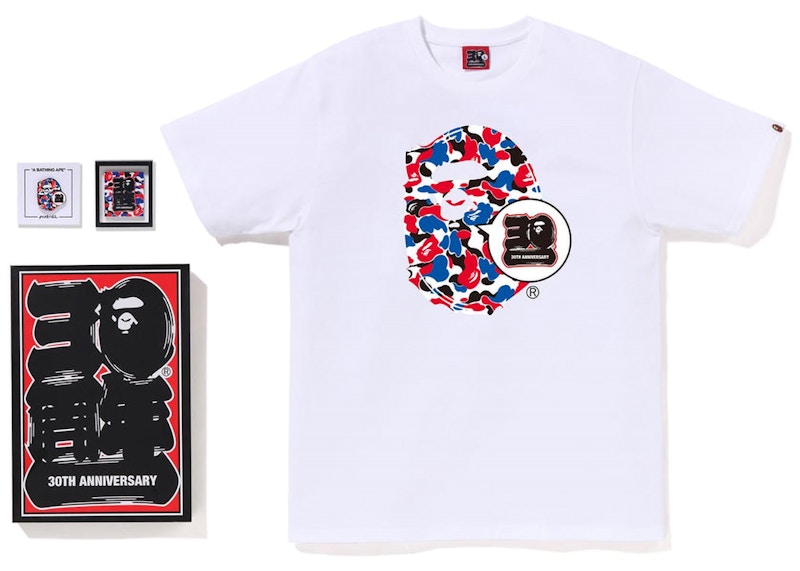 BAPE Store London Bape 30th Anniversary Ape Head Tee Set