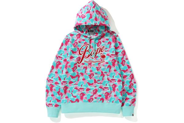 BAPE Store Miami Pullover Hoodie Pink/Blue Men's - FW19 - US