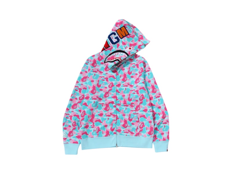 エ*ス様 BAPE.COM SEPARATE SHARK FULL ZIP HO DSMG Store Camo BAPE Separate shark full zip hoodie A Bathing Ape