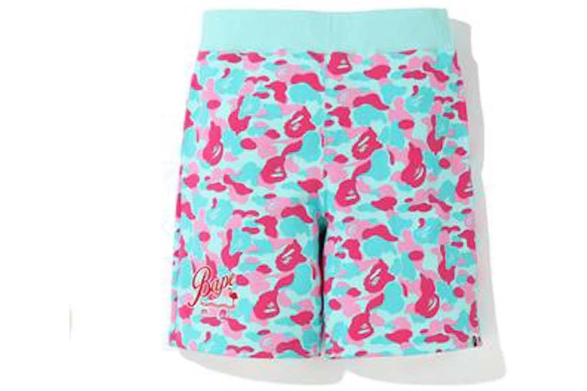 BAPE Store Miami Sweat Shorts Pink/Blue