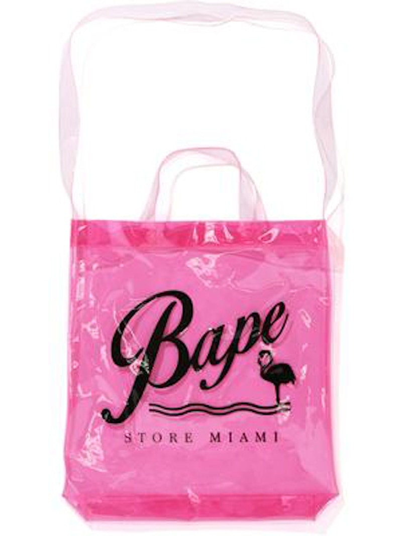 BAPE Store Miami Tote Bag Pink - FW19