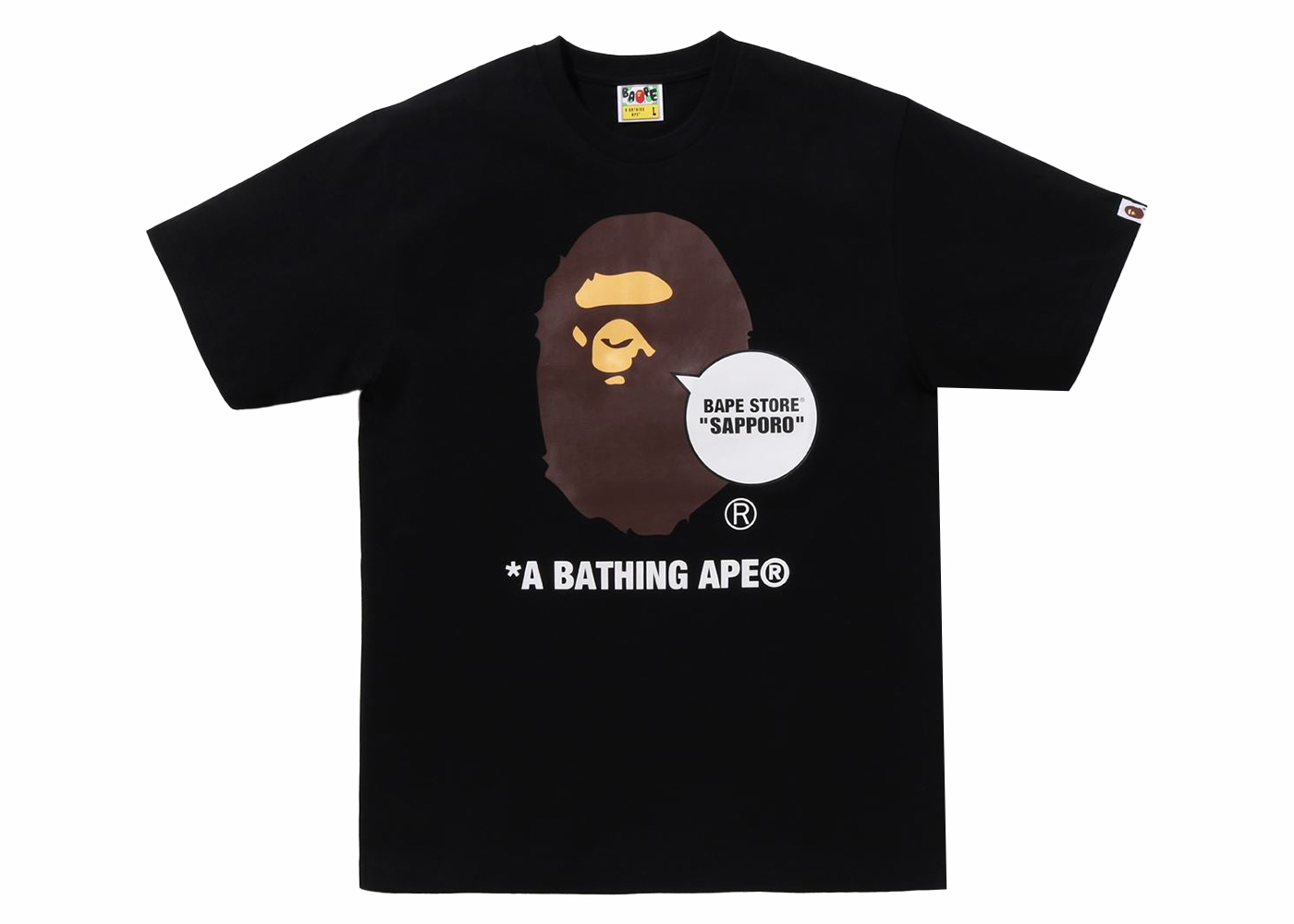 BAPE Store Sapporo Ape Head Tee Black Men's - SS24 - US
