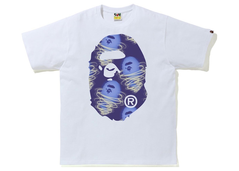 White and purple bape cheap shirt