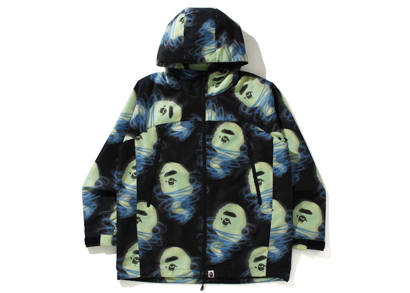 Bape deals windbreaker jacket