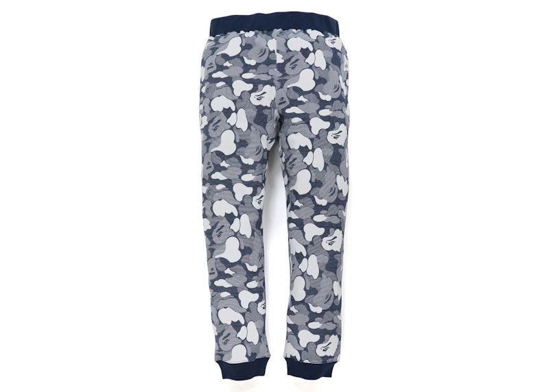 BAPE Stripe ABC Camo Sweat Pants Navy Men's - SS21 - GB