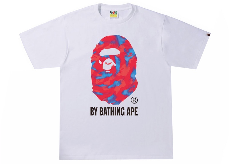 White and red bape sales shirt